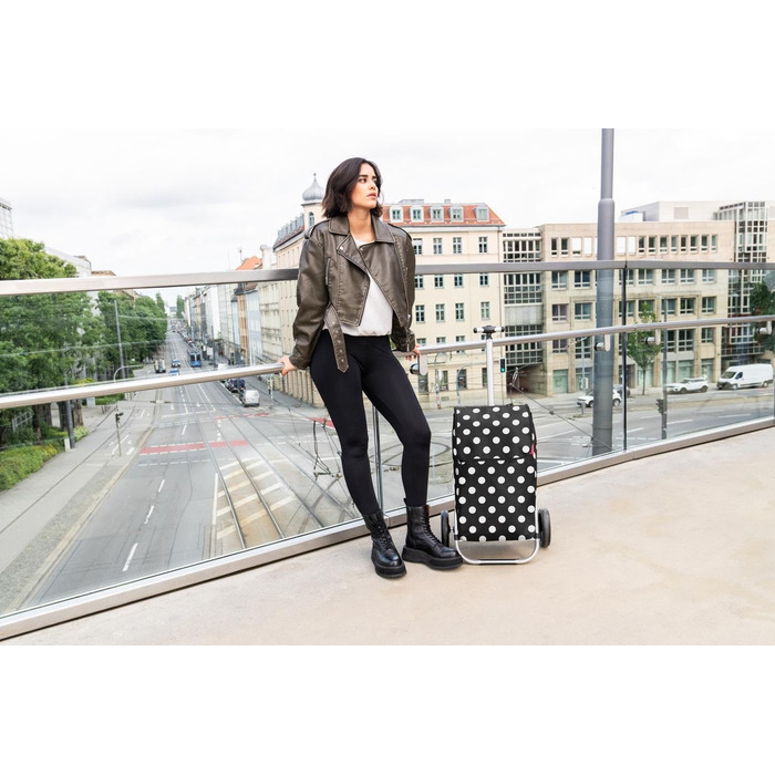 Тролей Reisenthel Shopping Trolley Dots White - Легкий та місткий тролей для покупок, білий