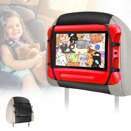 Тримач для планшета та смартфона в автомобіль MAGIC SELECT (2 шт.), універсальний кронштейн на підголівник з поворотом 360°, для пристроїв від 4.4 до 11 дюймів (S0936)
