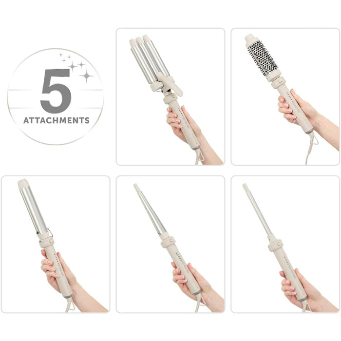 Стайлер Remington Trendology CI41MS5 5в1: плойка, браш, насадки для локонів 13-33 мм