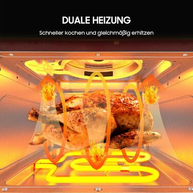 iceagle Hot Air Fryer 6.7 L Airfryer XXL - Air Fryer Without Oil | 2200W Hot Air Fryer with 8 Cooking Programs, Digital Display, with German Recipe Book