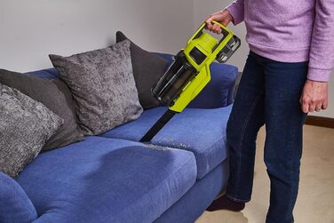 RYOBI 18V акумуляторний пилосос ONE+ Brushless RSV18BL-0 (900 л/хв, 800 мл, без акумулятора та зарядного пристрою), зелений та антрацитовий, 90 AirWatt