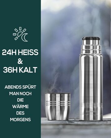 Термокружка-термос з нержавіючої сталі, 350мл/500мл/750мл, подвійні стінки, BPA-Free, для спорту та відпочинку
