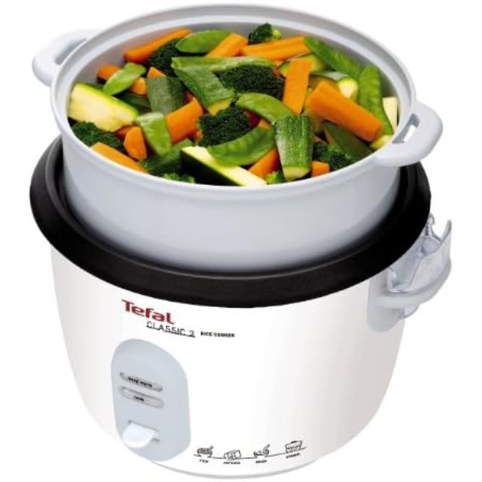 Мультиварка Tefal RK8121 45 в 1 з LCD-дисплеєм, 5л, нержавіюча сталь – для рису, каш, супів та інших страв