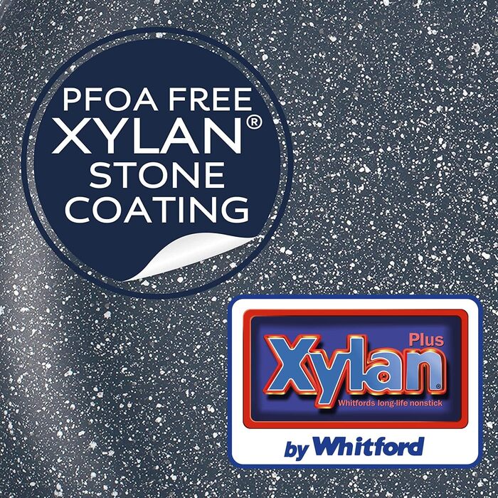 Сковорода Russell Hobbs RH00840EU7 з антипригарним покриттям, 20 см, для приготування омлетів, індукційна, з бакелітовою ручкою, з нержавіючої сталі, Nightfall Stone (вок 28 см з кришкою)