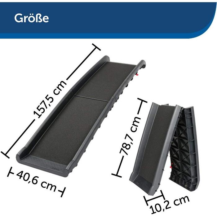 PetSafe Happy Ride Рампа для собак, телескопічна, XL, до 136 кг, нове покоління