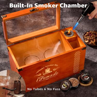 Електричний набір для копчення віскі в ретро стилі