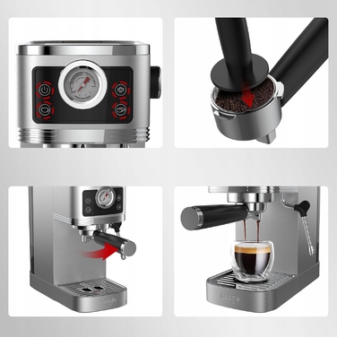 Кавомашина Iceagle Espresso CM1660B, італійський насос 20 бар, з капучинатором