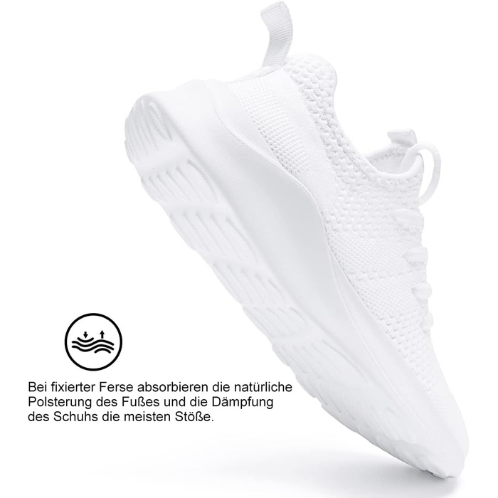 Жіночі кросівки для бігу та занять спортом, білі, дихаючі, легкі, розмір 39 EU