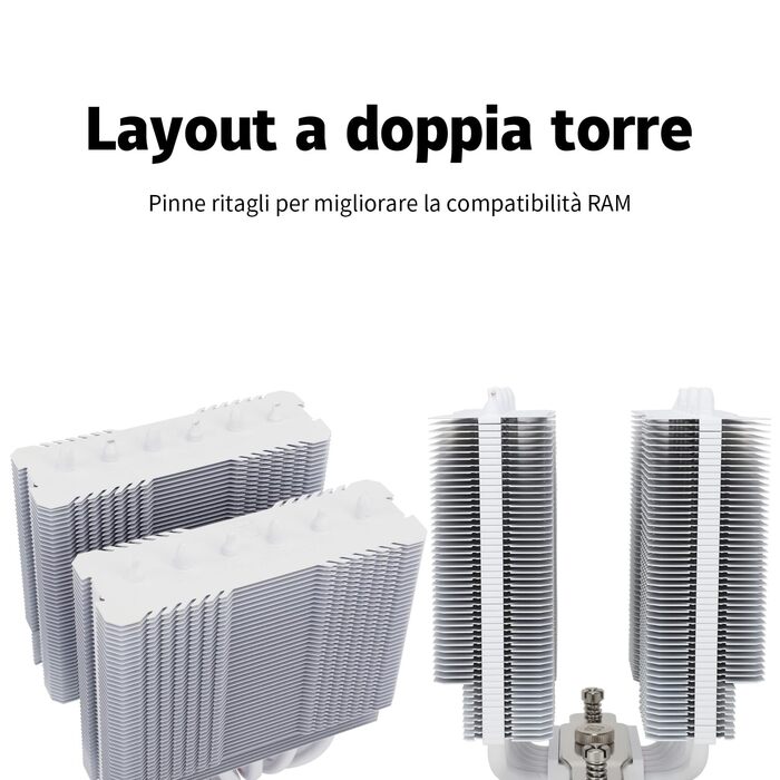 TR Peerless Assassin 120 SE ARGB - білий кулер для CPU з 6 heatpipes, 120 мм вентилятори, для AMD AM4 AM5/Intel 1700/1150/1151/1200