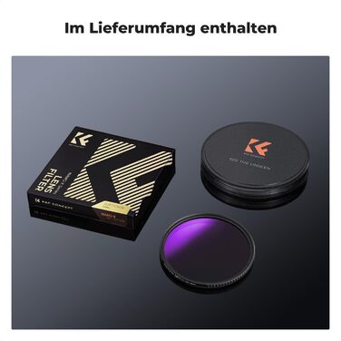 Фільтр градієнтний K&F Concept Nano-X 58mm Soft GND8 ND0.9 (3 стопи, 12.5%) - сірий