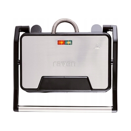 Електричний контактний гриль Raven EGE003X, чорний, 900 Вт