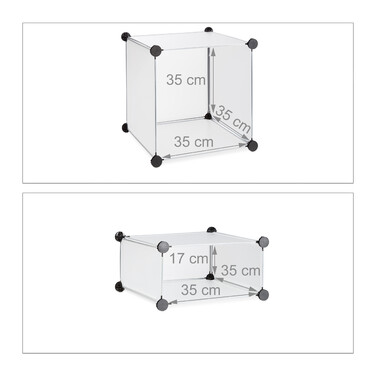 Relaxdays 4-Compartment Shelf System