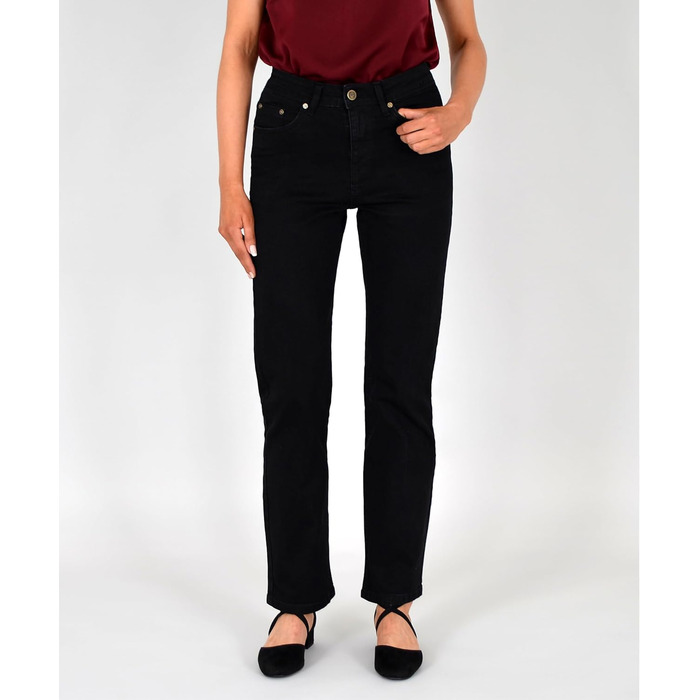 Джинси жіночі ESRA Straight High Waist Stretch G200 (42, J20) - класичні, з високою талією, еластичні