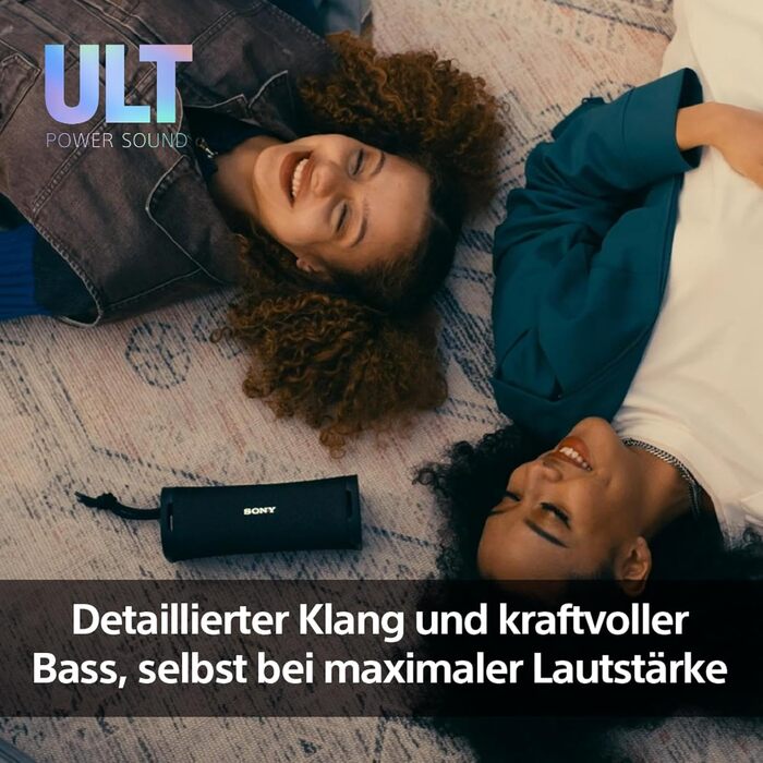 Sony ULT Field 1: Портативна Bluetooth колонка з глибоким басом, IP67 (водонепроникна, пилозахищена), 12 год роботи, чорний колір