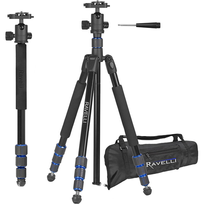 Штатив для камери Ravelli APGL5 Digital - чорний (167 см, кулькова головка)