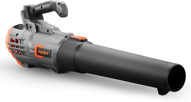 FUXTEC 20V Cordless Leaf Blower FX-E1LB20 - Includes 2 x 2Ah Li-Ion Batteries and 2.4A Charger - Leaf blower for removing leaves from gardens, walkways, and driveways - Quiet - up to 38m/s
