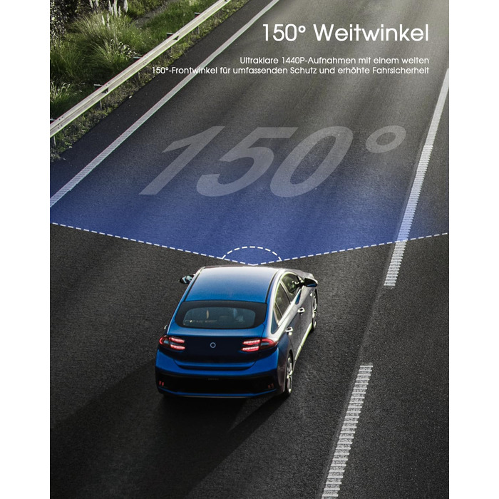 Відеореєстратор Auto WiFi 2K Mini з GPS, IPS-дисплеєм, нічним баченням та G-сенсором