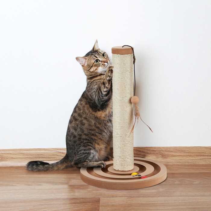 Relaxdays Scratching Post with Toys