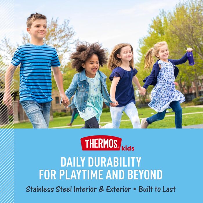 Термос Thermos Funtainer 340 мл, фіолетовий/блакитно-зелений, 12 oz