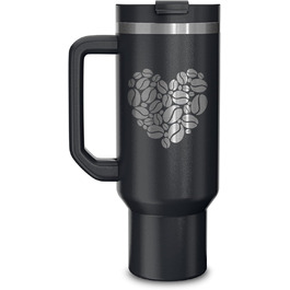 Personalized Insulated Tumbler - 40oz with Engraving - Custom Name or Logo - Leak-Proof, BPA-Free - White