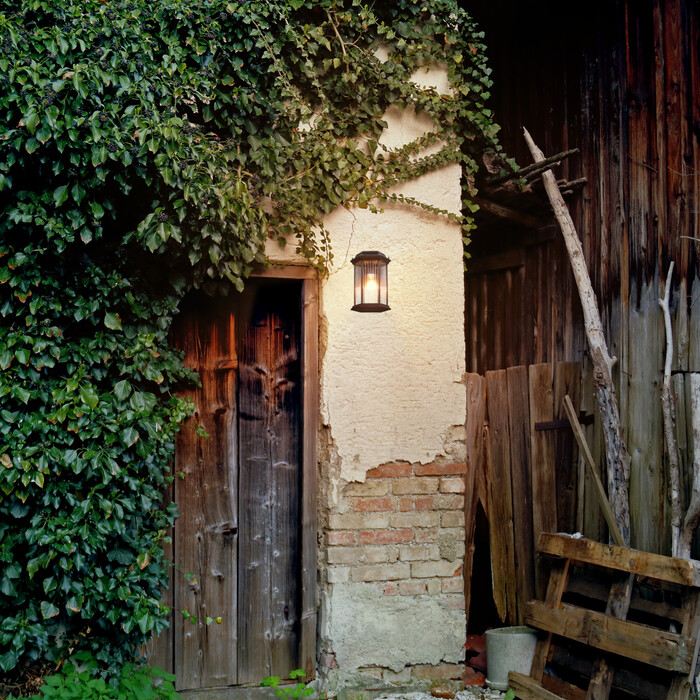 Relaxdays Hexagonal Outdoor Wall Lamp
