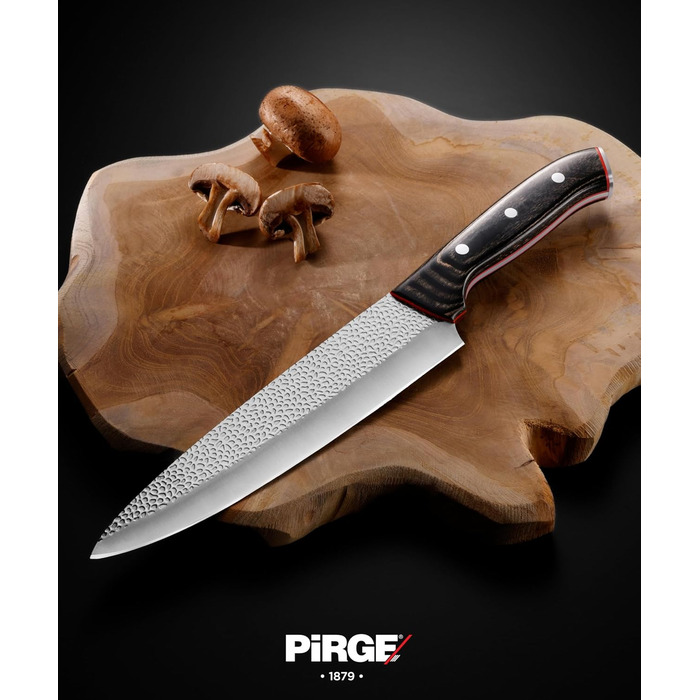 Ніж кухарський Pirge 21 см з нержавіючої сталі DIN 1.4116, Full Tang, ручка з композитного дерева, 56 HRC