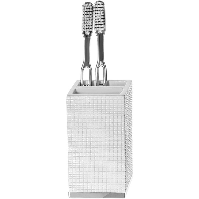 Набір аксесуарів для ванної кімнати Creative Scents Estella – 4 предмети (серебряний цоколь)