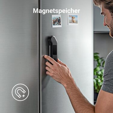 Цифровий термометр для м'яса ThermoMaven – миттєвий показник за 1 секунду, сертифікований NIST, ±0,3°C, водонепроникний (IP65), магнітний, для приготування на грилі, барбекю, духовки, кухні, чорний