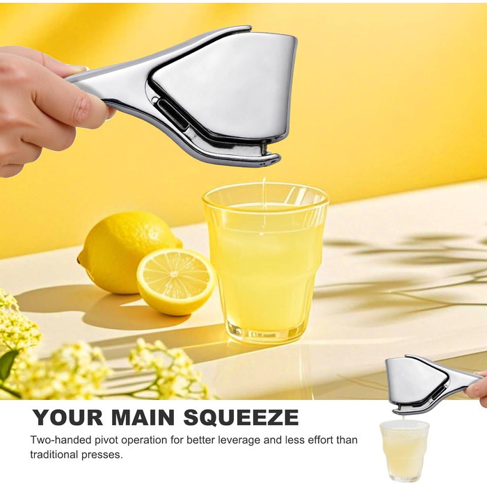 Прес для часнику та імбиру з нержавіючої сталі, велика чаша, стійкий до миття в посудомийній машині, 5 років гарантії