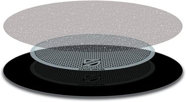 Moneta Nova Grill Pan 28 cm, Aluminum, Black