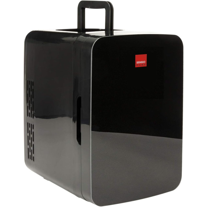 SENSIOHOME Міні-холодильник 10L 2-в-1: охолодження та нагрівання, 12/230V, для авто, спальні, офісу, кемпінгу, косметики, чорний