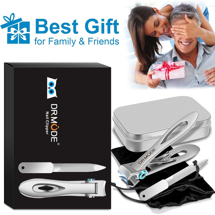Набір кусачок для нігтів DRMODE Profi: професійні кусачки для кутикули, щипчики для нігтів для літніх людей та людей з товстими, врослими нігтями (1 шт)