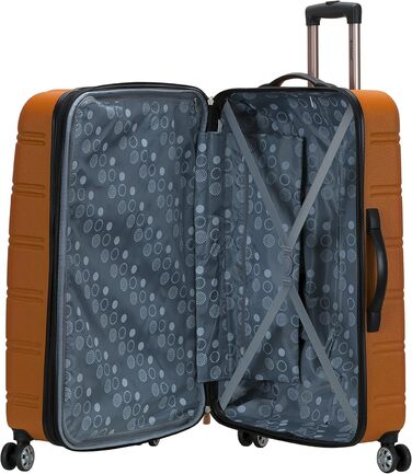 Чемодан Rockland Melbourne Hardside Розширений, великий, 71.1 см, оранжевий, в клітинку (Sunset Chevron)