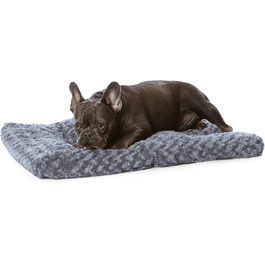 Amazon Basics Machine-Washable Dog Bed for Large Dogs - Washable and Durable, 102 x 69 x 9 cm, Gray Swirl (74 x 53 x 8 cm (L x W x H))