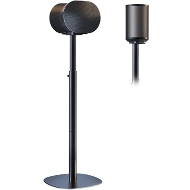 Стійка для підлоги під колонку Sonos Era 100/100 SL/300, регульована висота 74-99 см, чорна, 1 шт.