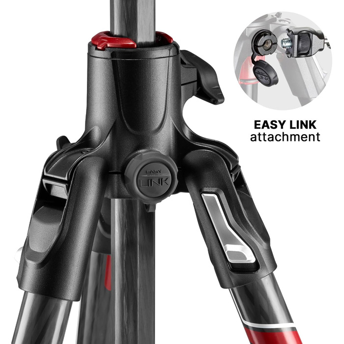 Штатив Manfrotto Befree GT XPRO з алюмінієвою головкою 496, Twist Lock, для DSLR та беззеркальних камер з довгими об'єктивами, макрозйомка