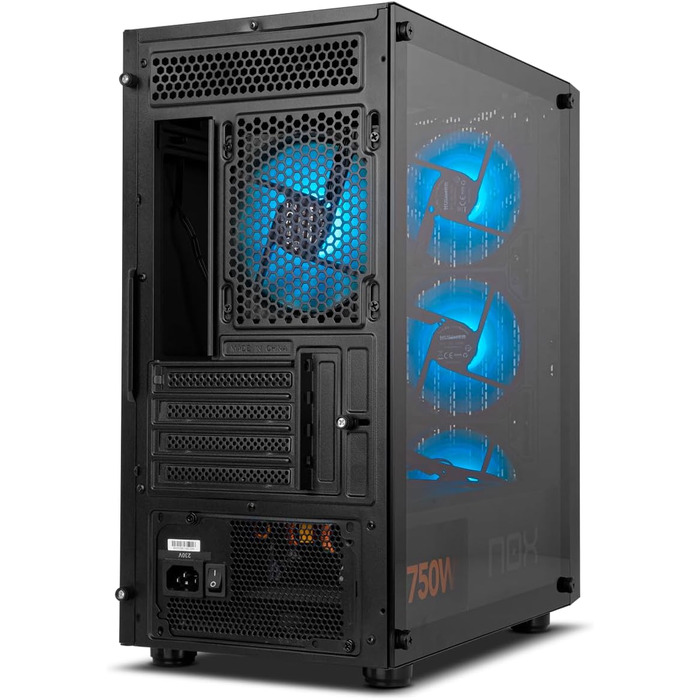 Корпус для ПК INFINITITY EPSILON: ATX, Micro ATX, USB 3.0, металева сітка, підтримка 3 вентиляторів, 4 HDD, відеокарта до 370 мм, чорний