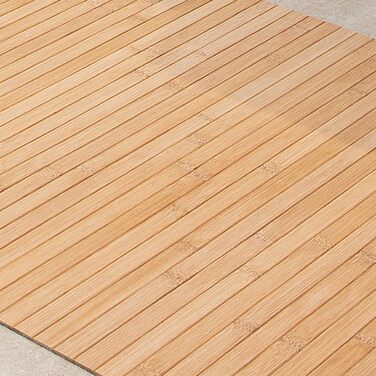 DE-Commerce Bamboo Bath Mat Set - 3 Pack, Non-Slip Bath Rugs, Wooden Mat, Bathroom Decor