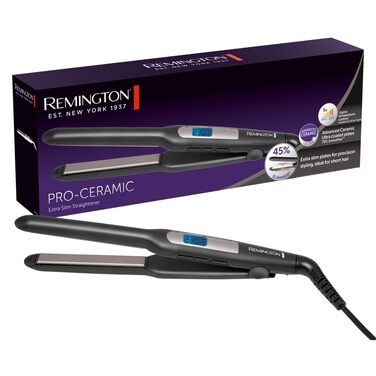 Випрямляч для волосся Remington S5515 Schwarz: для короткого волосся, бороди, з керамічним покриттям, LCD-дисплеєм (150-230°C)