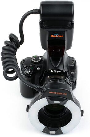 Кольцевий світловий прилад Meike MK-14EXT iTTL TTL LED для камер Nikon DSLR з гарячим башмаком