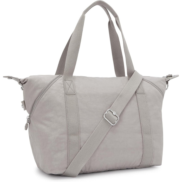 Сумка Kipling ART середнього розміру сіра Gris – оригінальна жіноча сумка через плече