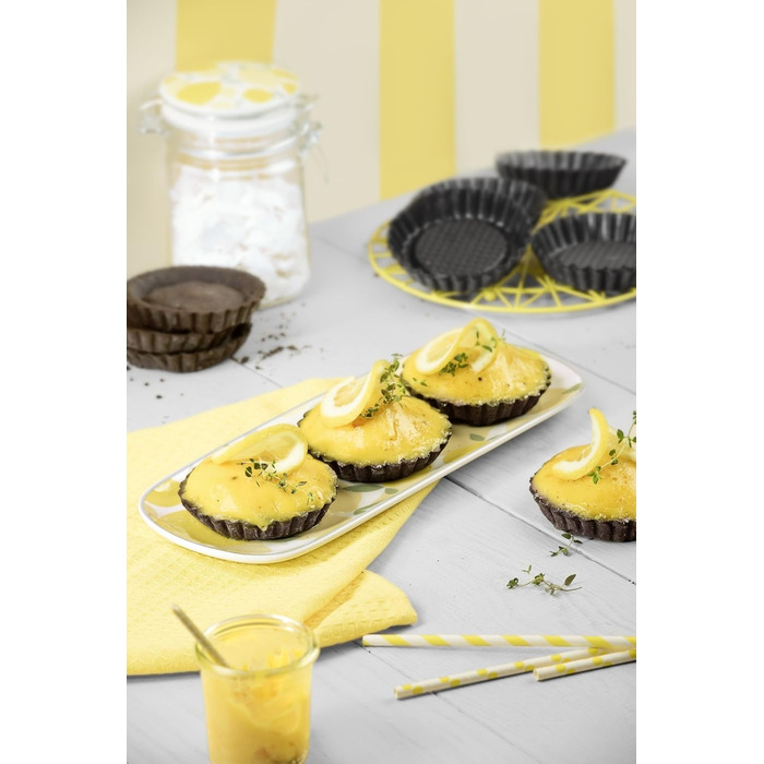 ORIGINAL KAISER Inspiration Gugelhupf Muffin Tin for 12 Muffins, Muffin Baking Sheet 38x27 cm, non-stick coated, Standard Size & Classic Mini Tartlets 6 Pieces, Tartlet Molds 10 cm