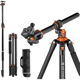 Штатив K&F Concept T254A7+BH-28L для камери, 230 см, з кульковою головкою, 10 кг, для зовнішньої та внутрішньої зйомки
