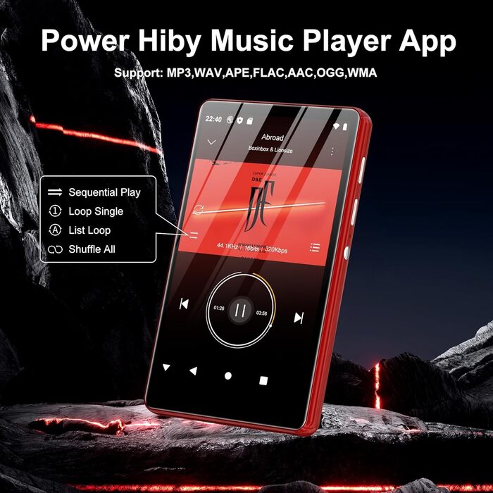 MP3 плеєр SWOFY 80GB з Bluetooth та WiFi, 4.0