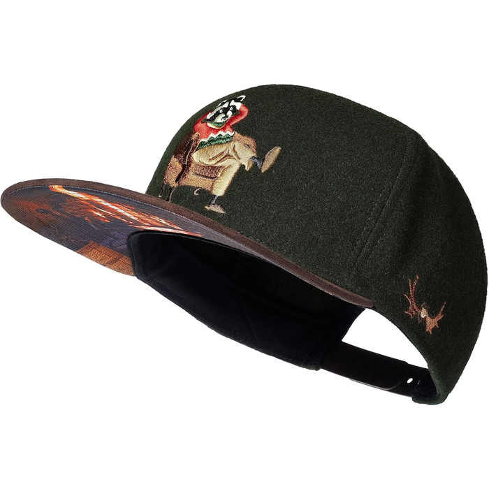 Кепки Snapback Cadency® для чоловіків та жінок, унікальні, з індивідуальним дизайном, бейсболки з прямим козирком, унісекс, регульовані, теплі зимові - темно-зелені