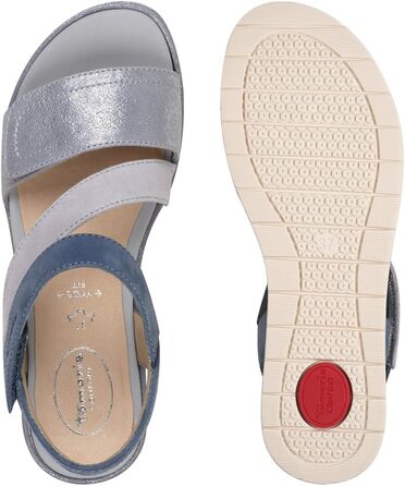 Босоніжки жіночі Tamaris 8-88705-44 Wide Fit, світло-блакитні, 39 EU