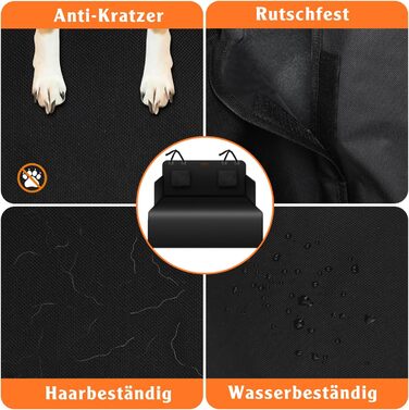 Захист для багажника автомобіля Alfheim для собак Premium, водовідштовхуючий та стійкий до подряпин, підходить для седанів та компактних/середніх SUV