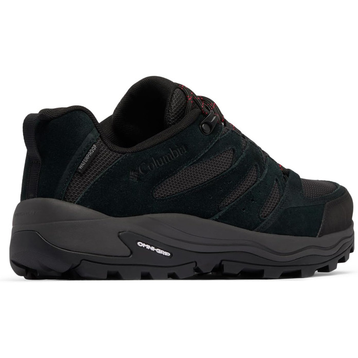 Чоловічі трекінгові черевики Columbia Redmond Iv Low Waterproof Mid Rise, чорний/червоний