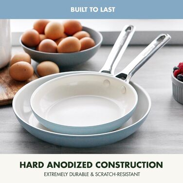 GreenPan Padova Pro набір кухонного посуду 10 предметів: антипригарне покриття, індукція, нержавіюча сталь, CeramTec, без PFOA/PFAS