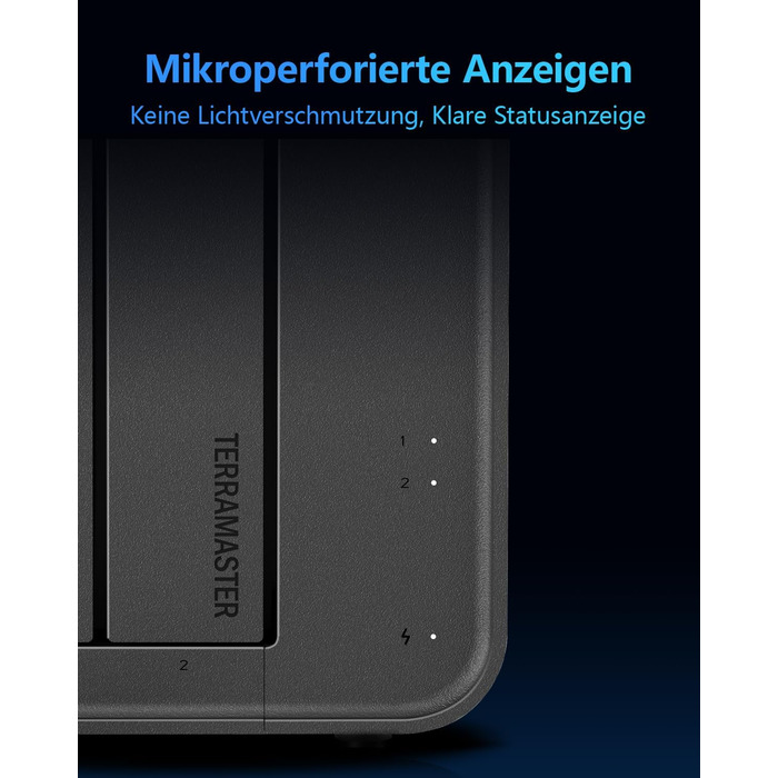 TERRAMASTER F2-425: 2-Bay NAS з Intel x86 Quad-Core CPU, 4 GB RAM, 2.5 GbE LAN - Мережевий сховище для дому (без жорсткого диску)